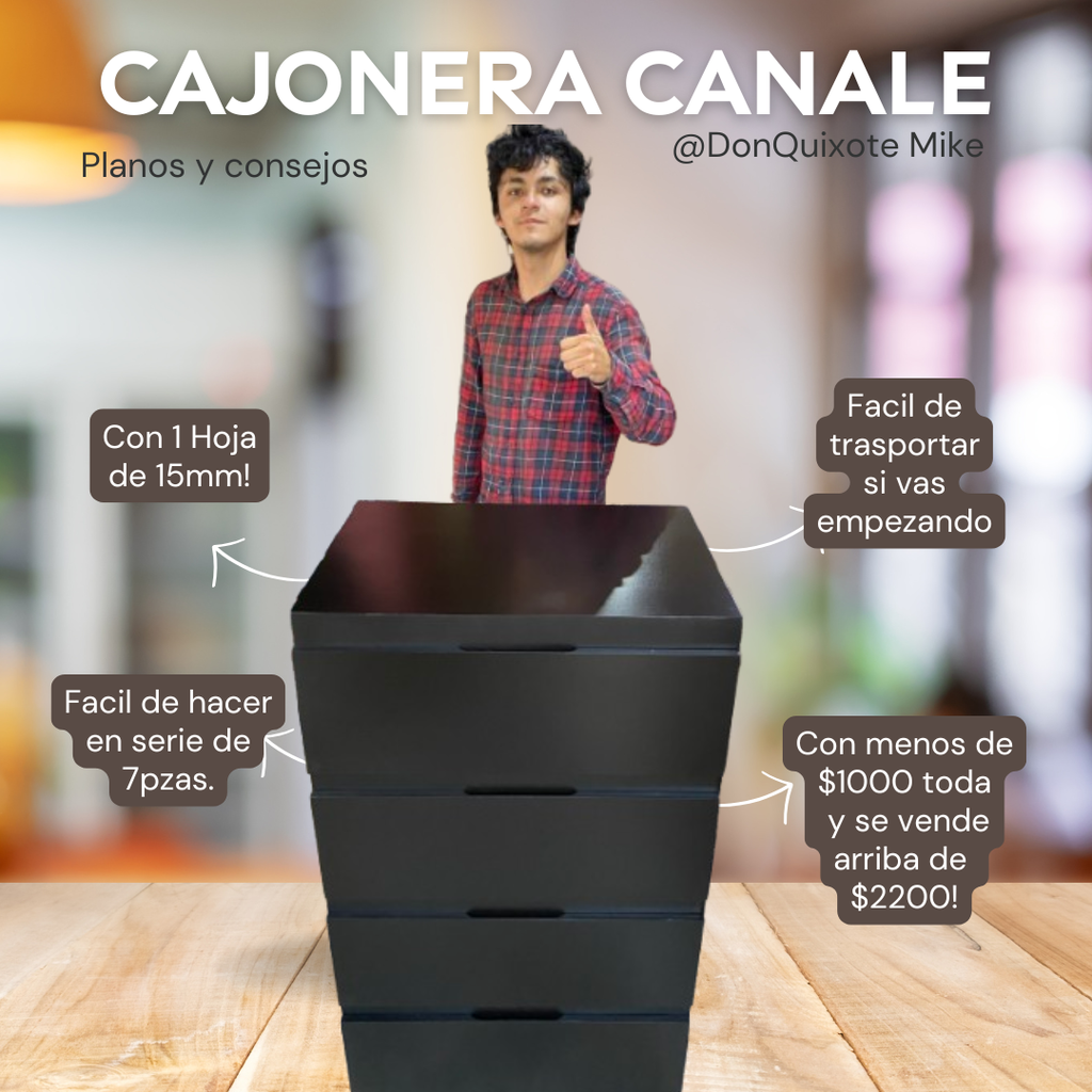 PLANOS PARA CAJONERA CANALE